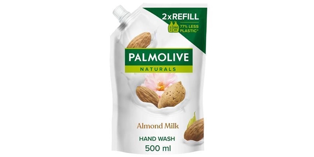 PALMOLIVE Natural Milk & Almond tekuté mydlo náplň 500 ml                                                                                                                                                                                                 