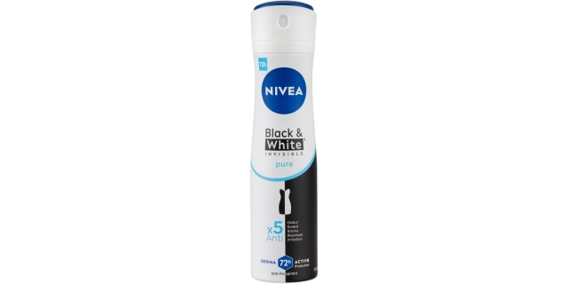 Nivea Sprej AP B&W Invisible Pure 150ml                                                                                                                                                                                                                   