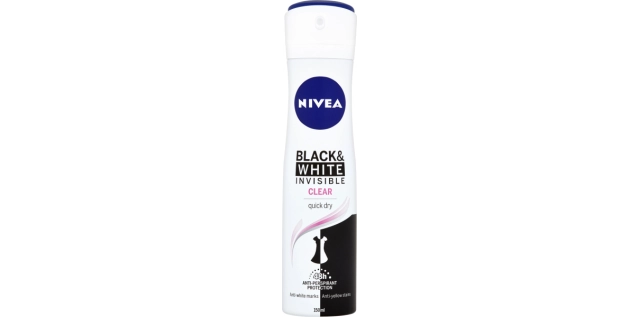 Nivea Sprej AP B&W Invisible Clear 150ml                                                                                                                                                                                                                  