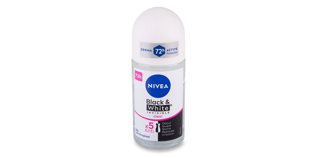 Nivea Kuličkový AP B&W Invisible Clear 50ml                                                                                                                                                                                                               