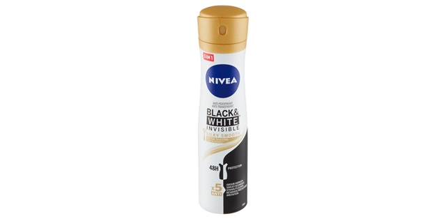 Nivea Sprej AP B&W Invis. Silky Smooth 150ml                                                                                                                                                                                                              