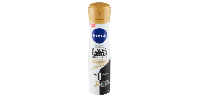 Nivea Sprej AP B&W Invisible Silky Smooth 150ml                                                                                                                                                                                                           