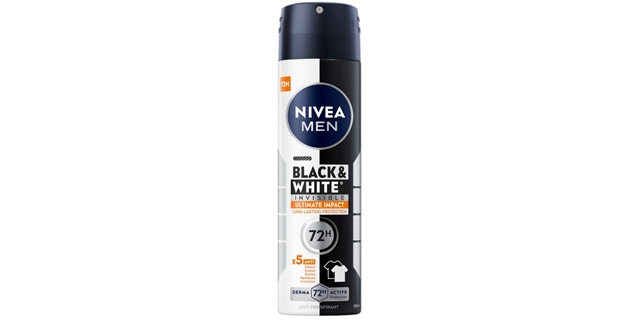 Nivea Men Sprej AP B&W Invis. Ult. Imp. 150ml                                                                                                                                                                                                             