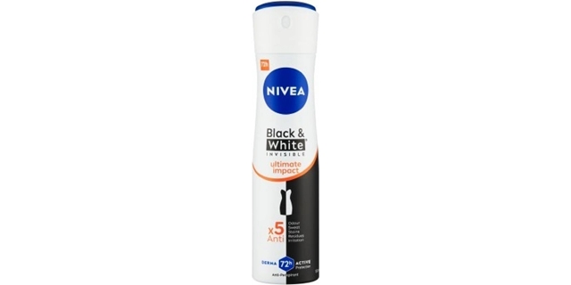 Nivea Sprej AP B&W Invis. Ultim. Impact 150ml                                                                                                                                                                                                             