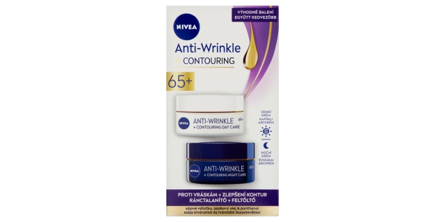 Nivea Denní + noční krém pro zlepšení kontur 65+ 2x50ml                                                                                                                                                                                                   