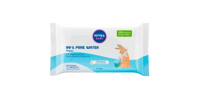 Nivea Baby Čisticí ubrousky 99% Pure Water 57ks                                                                                                                                                                                                           
