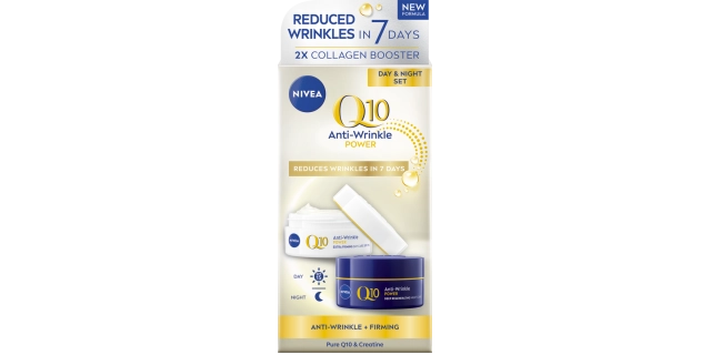 Nivea Zpevňující denní +noční krém Q10 Power OF15 2x50ml                                                                                                                                                                                                  