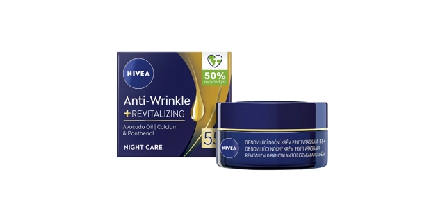 Nivea Obnovující noční krém proti vráskám 55+, 50 ml                                                                                                                                                                                                      