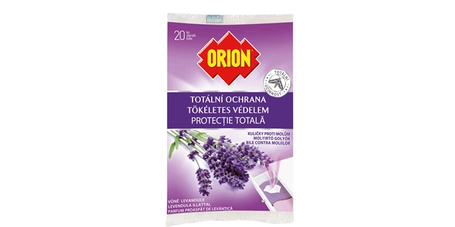 ORION TOTÁLNÍ OCHRANA kuličky proti molům levandule 20 ks NEW                                                                                                                                                                                             