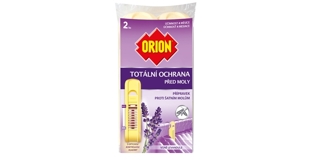 ORION TOTÁLNÍ OCHRANA přípravek proti šatním molům – levandule 2 ks                                                                                                                                                                                       