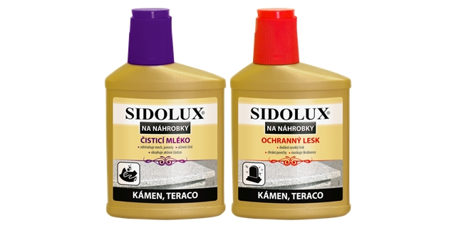 Sidolux*MP 330ml+250ml lesk/čistič náhrobky DUOPACK                                                                                                                                                                                                       