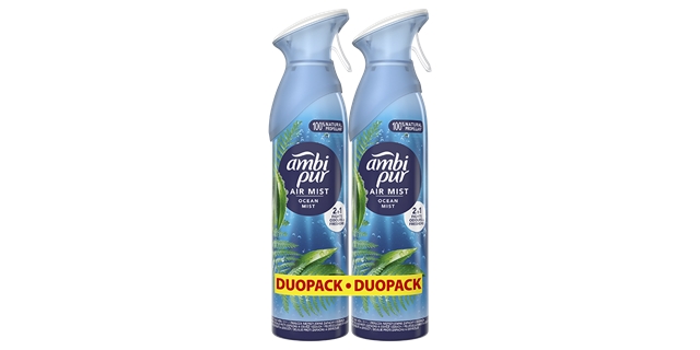 Ambi Pur Air Sprej Duopack Ocean & Mist 2x185 ml                                                                                                                                                                                                          