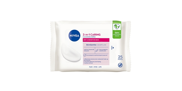 Nivea Pečující pleťové ubrousky suchá/citlivá 25 ks                                                                                                                                                                                                       