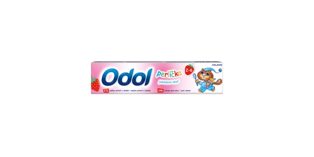 Odol Perlička nová jahodová chuť ZP 50ml                                                                                                                                                                                                                  