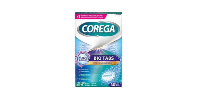Corega Antibakteriální tablety 30ks                                                                                                                                                                                                                       