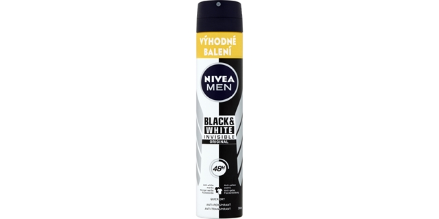 Nivea Men Sprej AP B&W Invisible Original200ml                                                                                                                                                                                                            