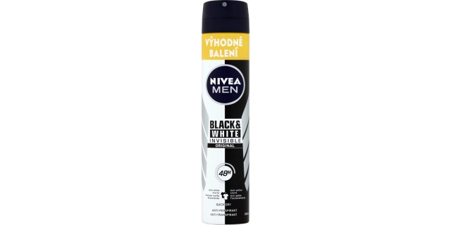 Nivea Men Sprej AP B&W Invisible Original200ml                                                                                                                                                                                                            