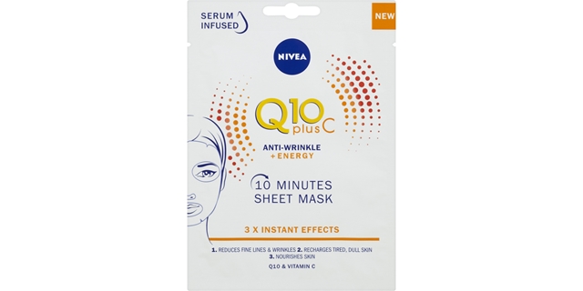 Nivea Q10 Energy Energizující textilní maska                                                                                                                                                                                                              