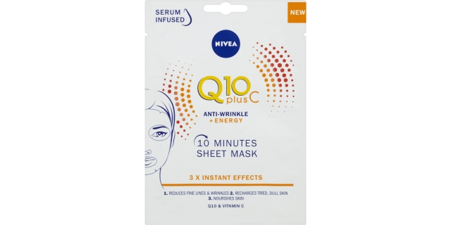 Nivea Q10 Energy Energizující textilní maska                                                                                                                                                                                                              