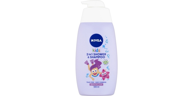 Nivea Kid's Sprch. gel, šamp. a kondic. Berry 500ml                                                                                                                                                                                                       