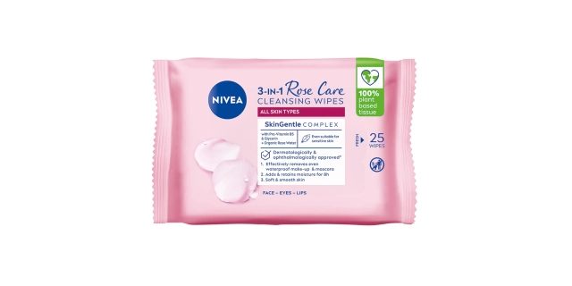 Nivea Čisticí micelární ubrousky Rose 25 ks                                                                                                                                                                                                               