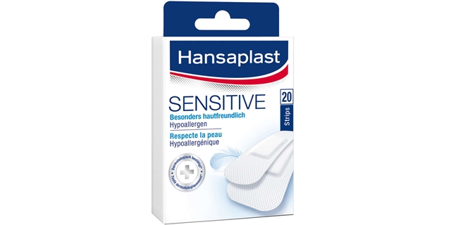 Hansaplast Sensitive náplast 20ks                                                                                                                                                                                                                         