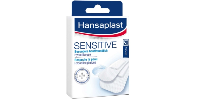 Hansaplast Sensitive náplast 20ks                                                                                                                                                                                                                         
