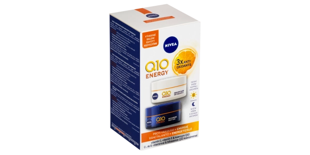 Nivea Energizující denní + noční krém proti vráskám Q10 2x50ml                                                                                                                                                                                            
