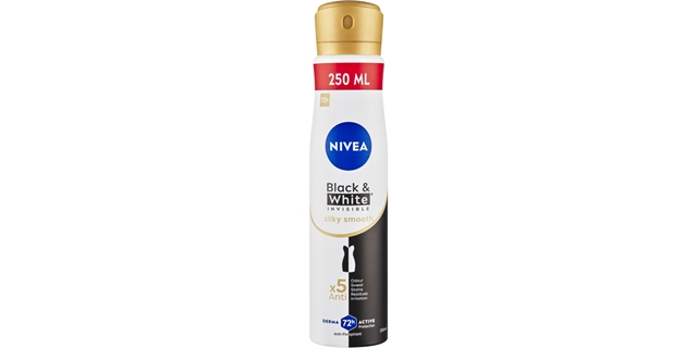 Nivea Sprej AP B&W Inv. SilkySmooth250ml                                                                                                                                                                                                                  