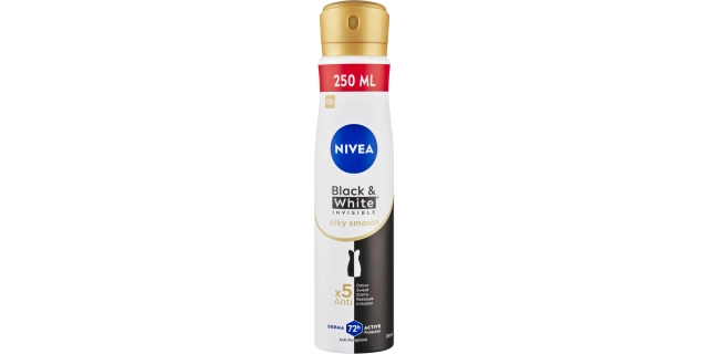 Nivea Sprej AP B&W Inv. SilkySmooth250ml                                                                                                                                                                                                                  