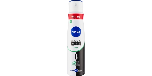 Nivea Sprej AP B&W Invisible Fresh 250ml                                                                                                                                                                                                                  