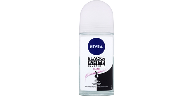 Nivea Kuličkový AP B&W Invisible Clear 50ml                                                                                                                                                                                                               