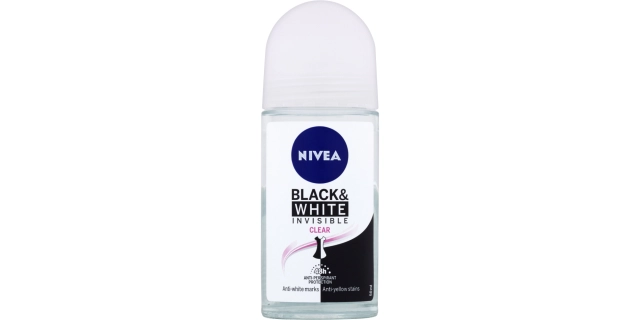Nivea Kuličkový AP B&W Invisible Clear 50ml                                                                                                                                                                                                               