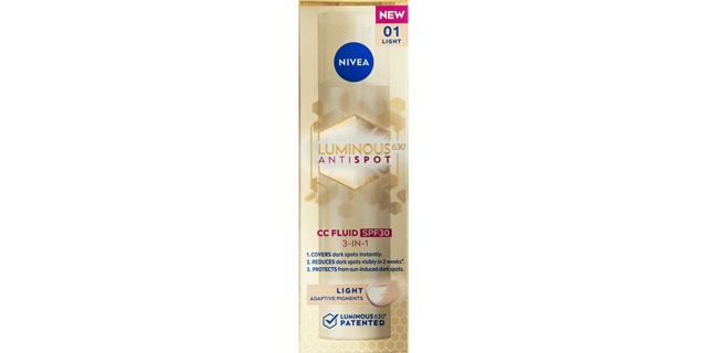Nivea Luminous CC krém SPF 30 světlý 40 ml                                                                                                                                                                                                                