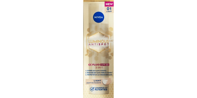 Nivea Luminous CC krém SPF 30 světlý 40 ml                                                                                                                                                                                                                