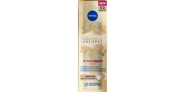 Nivea Luminous CC krém SPF 30 střední 40 ml                                                                                                                                                                                                               