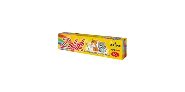 ALPA dent dětská zubní pasta ZUBÍK 60 g                                                                                                                                                                                                                   