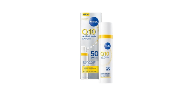 Nivea Q10 Denní UV Fluid SPF 50, 40ml, dávkovač                                                                                                                                                                                                           