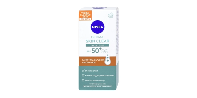 Nivea Derma Skin Denní UV Fluid SPF 50+ 40ml                                                                                                                                                                                                              