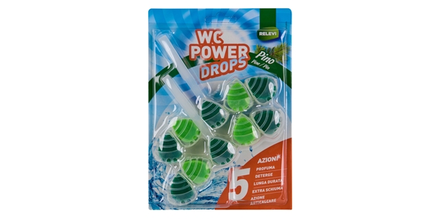 RELEVI WC POWER DROPS 2 x 55 g borovice                                                                                                                                                                                                                   