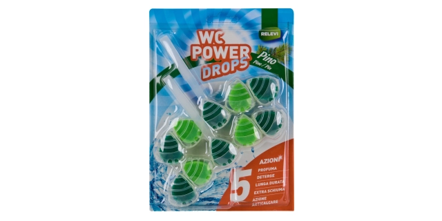 RELEVI WC POWER DROPS 2 x 55 g borovice                                                                                                                                                                                                                   