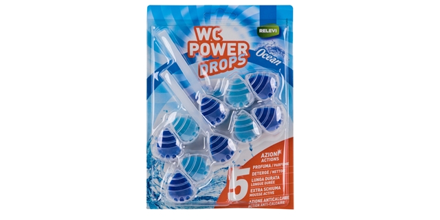 RELEVI WC POWER DROPS 2 x 55 g oceán                                                                                                                                                                                                                      